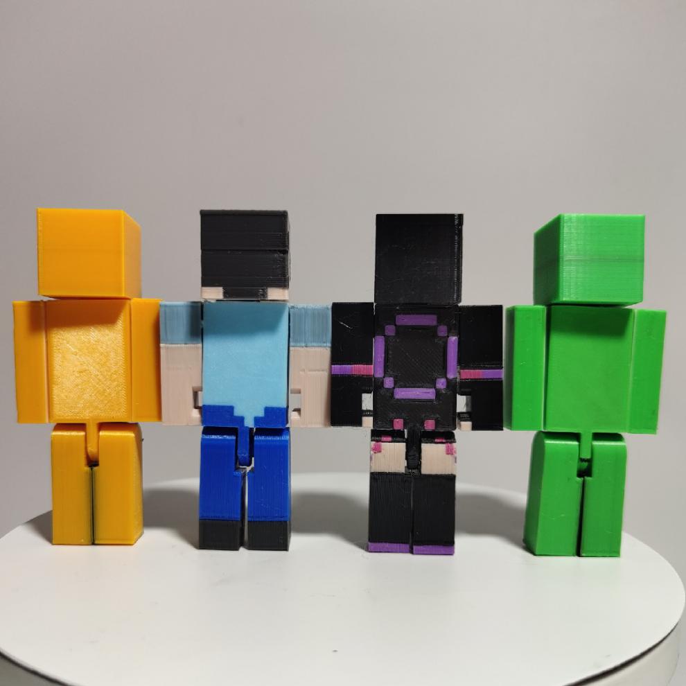 60我的世界手办周边mc我的世界dream女王游戏3d打印玩具玩偶礼物him