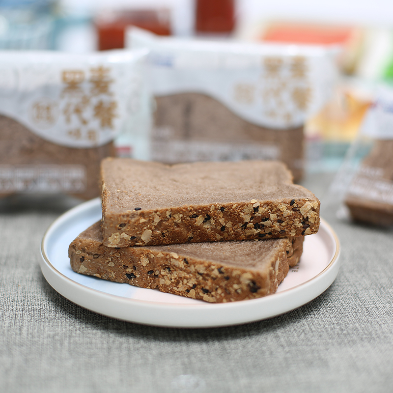 黑麦代餐吐司面包粗粮早餐代餐无夹心吐司口袋面包零食卡尔顿黑麦吐司