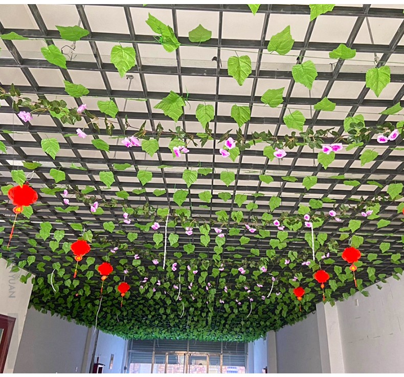木六六 仿真叶子吊顶绿叶装饰树叶绿植物假花藤条塑料管道藤蔓缠绕