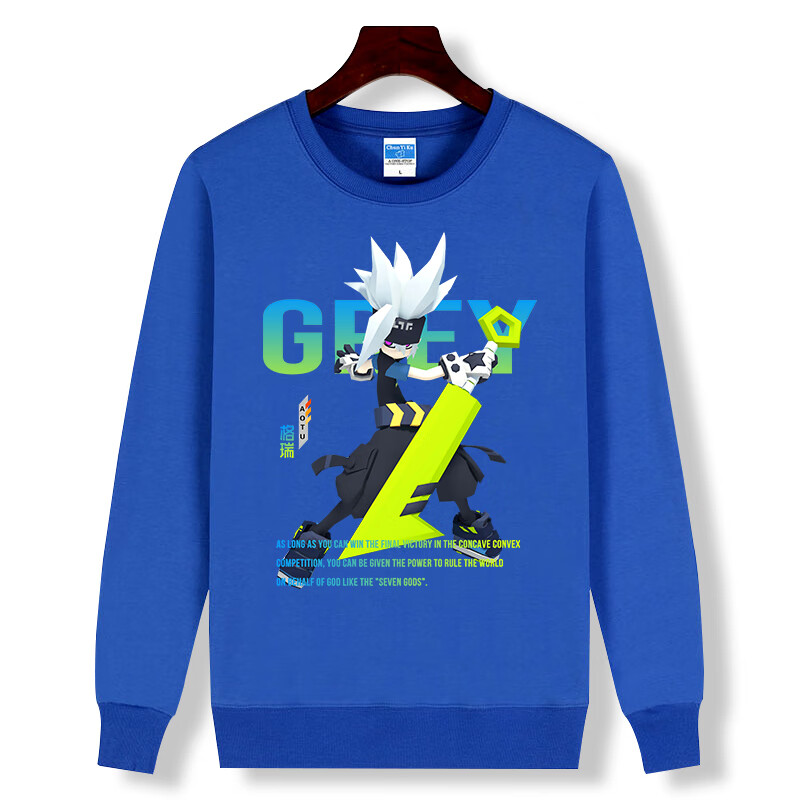 英梵度凹凸世界周边衣服长袖卫衣男金安迷修 格瑞雷狮秋冬季动漫 白色