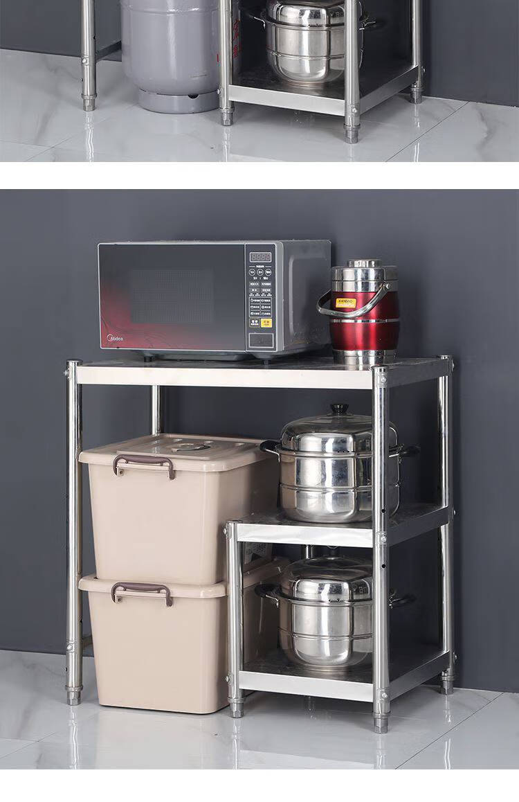 可放煤气罐煤气灶台架子不锈钢多功能厨房柜可放煤气罐柜子液化气瓶