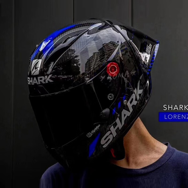 好物shark头盔鲨鱼洛伦佐雷丁碳纤维racerprogp大尾翼摩托机车头盔