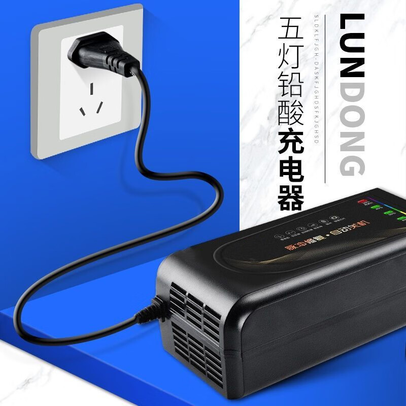 适用ls【自动断电】天能电动车电瓶充电器48v60v64v72v两轮三轮通用