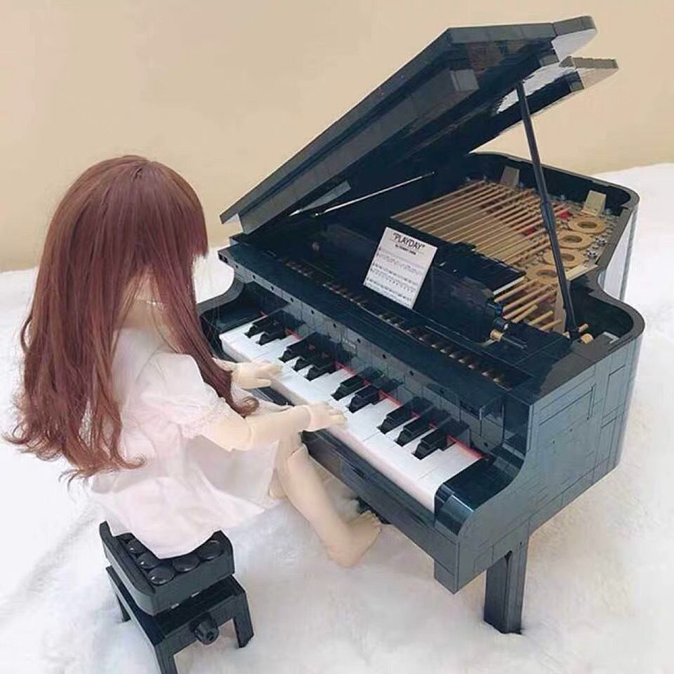 兼容乐高21323可弹奏钢琴积木模型乐博10285钢琴拼装积木玩具适用年龄