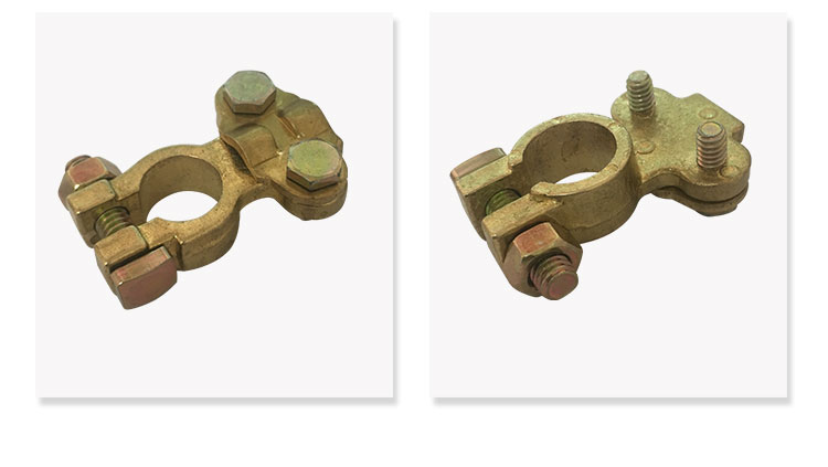 tyui通用19mm汽车电瓶接头电瓶桩头接线卡子电瓶线端子电瓶接线柱一对