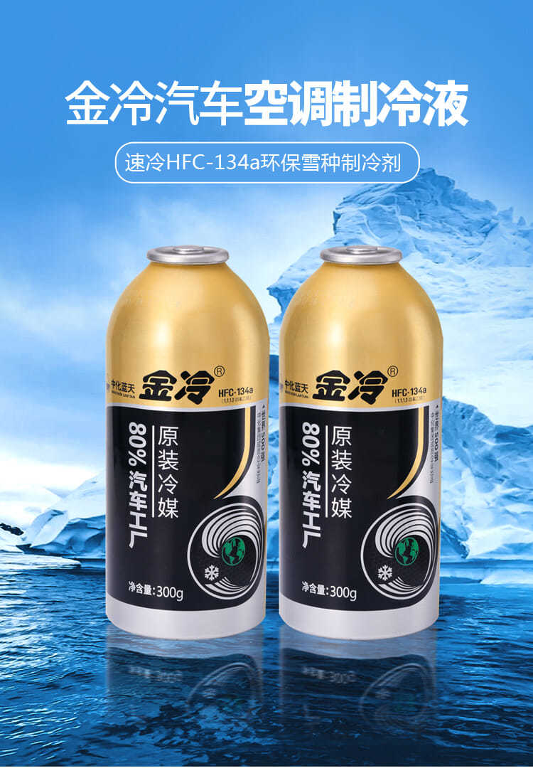 汽车空调雪种制冷剂r134a氟利昂冰种空调环保冷媒r小车用 金冷一瓶