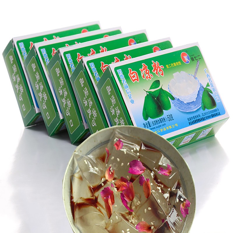 12盒白凉粉专用果冻粉夏季冷饮家用凉粉食用原料 白凉粉12盒