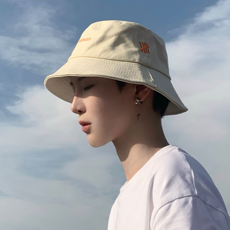 鱼夫男帽渔夫帽男士夏季韩版潮流帽子百搭学生圆脸嘻哈户外防晒遮阳盆