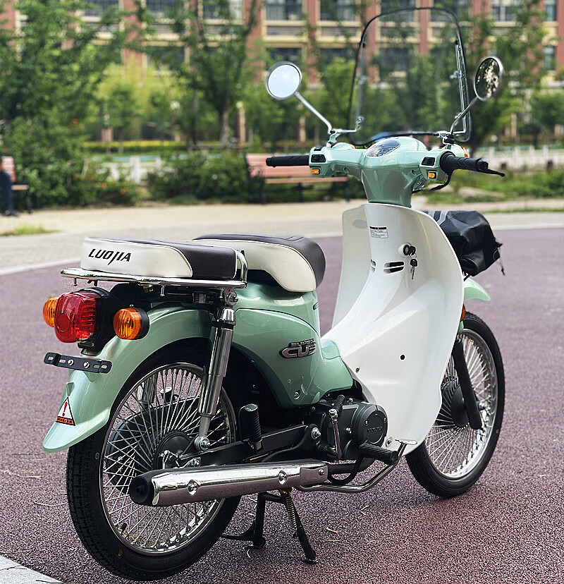 洛嘉后浪弯梁复古摩托车110两轮国四电喷嘉陵coco幼兽全国可蓝牌 天池