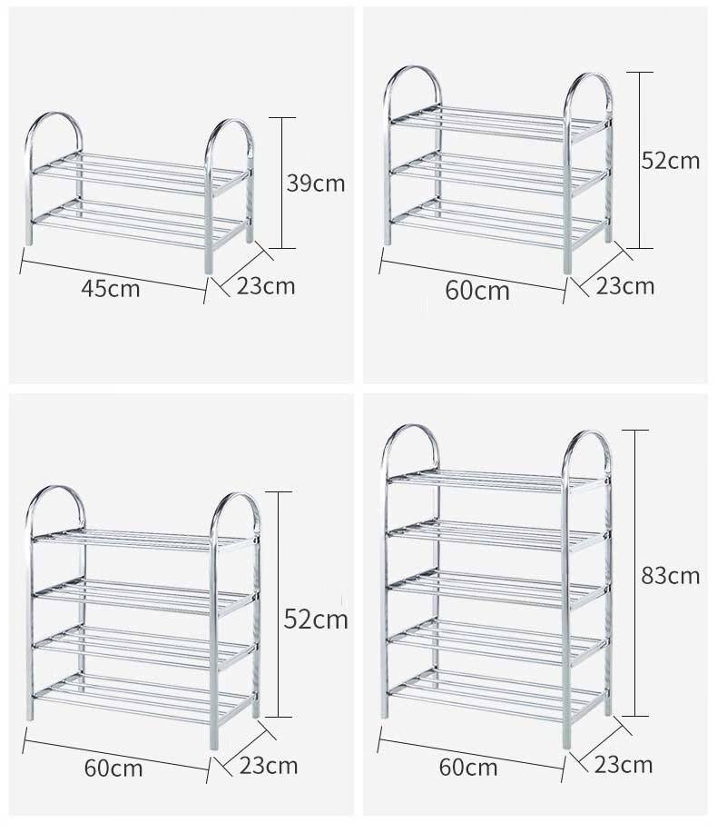 泉枫不锈钢鞋架多层简易鞋架子创意收纳置物架层架组合鞋柜经济型宿舍