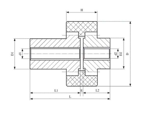 慕帆(mufan) nl内齿尼龙套联轴器 联轴套连轴器nl2 nl3 nl4 nl5油泵