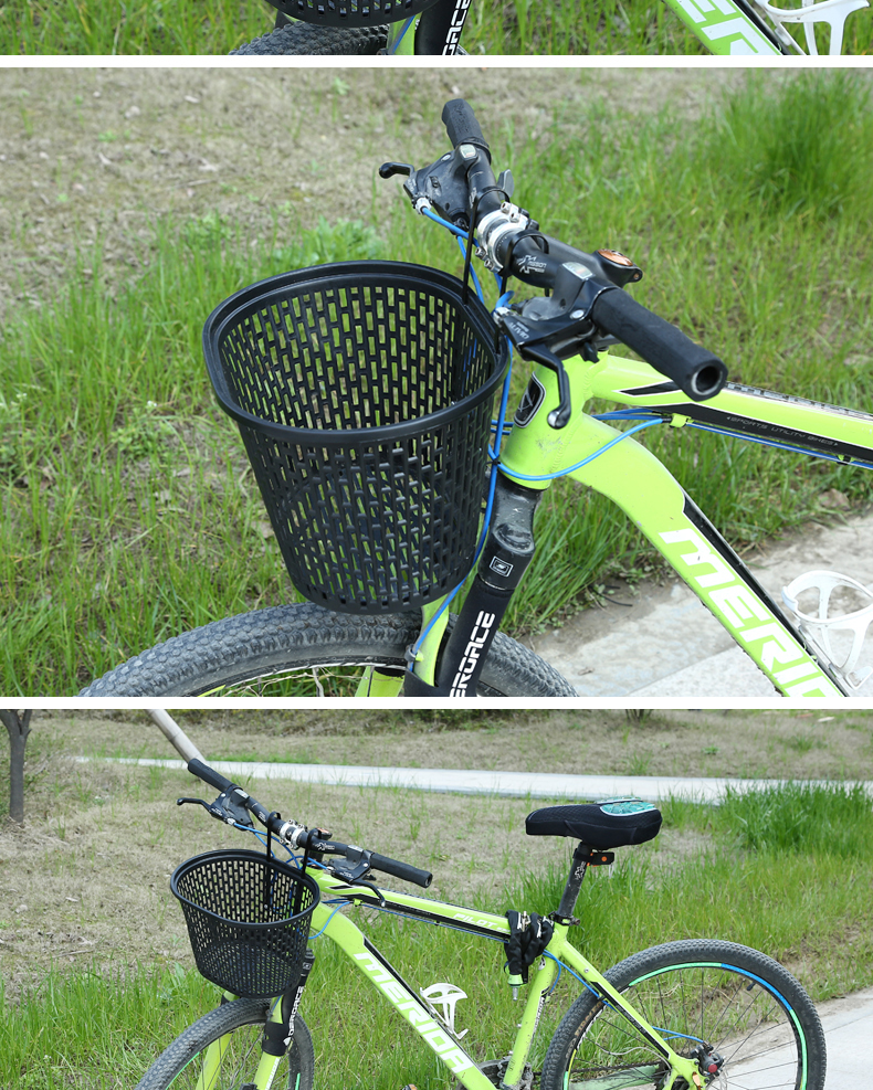 自行车筐前篮山地车前车筐自行车蓝筐前挂单车菜篮子儿童挂筐挂篮高