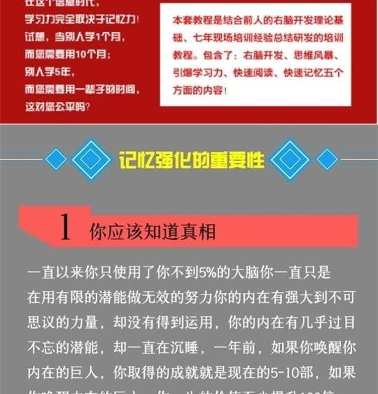 學習法導圖開發訓練教程英語視頻記憶力教學單詞右腦思維高效