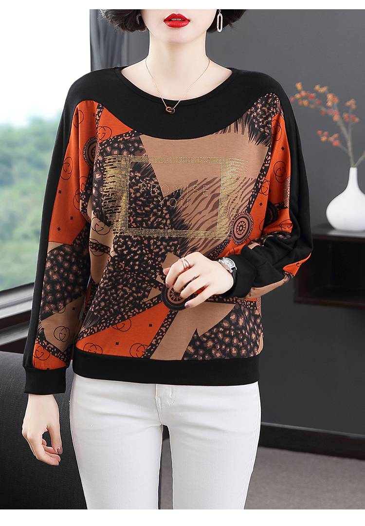 妈妈女宽松遮肚上衣女式秋冬婆婆妇女体恤衫贴身保暖小衫黄色长袖2xl