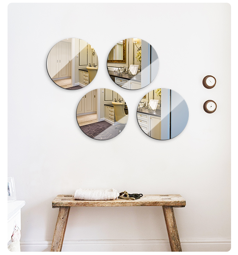 亚格力贴片软镜子墙贴亚克力全身镜面贴墙高清可自粘贴卫生间家用