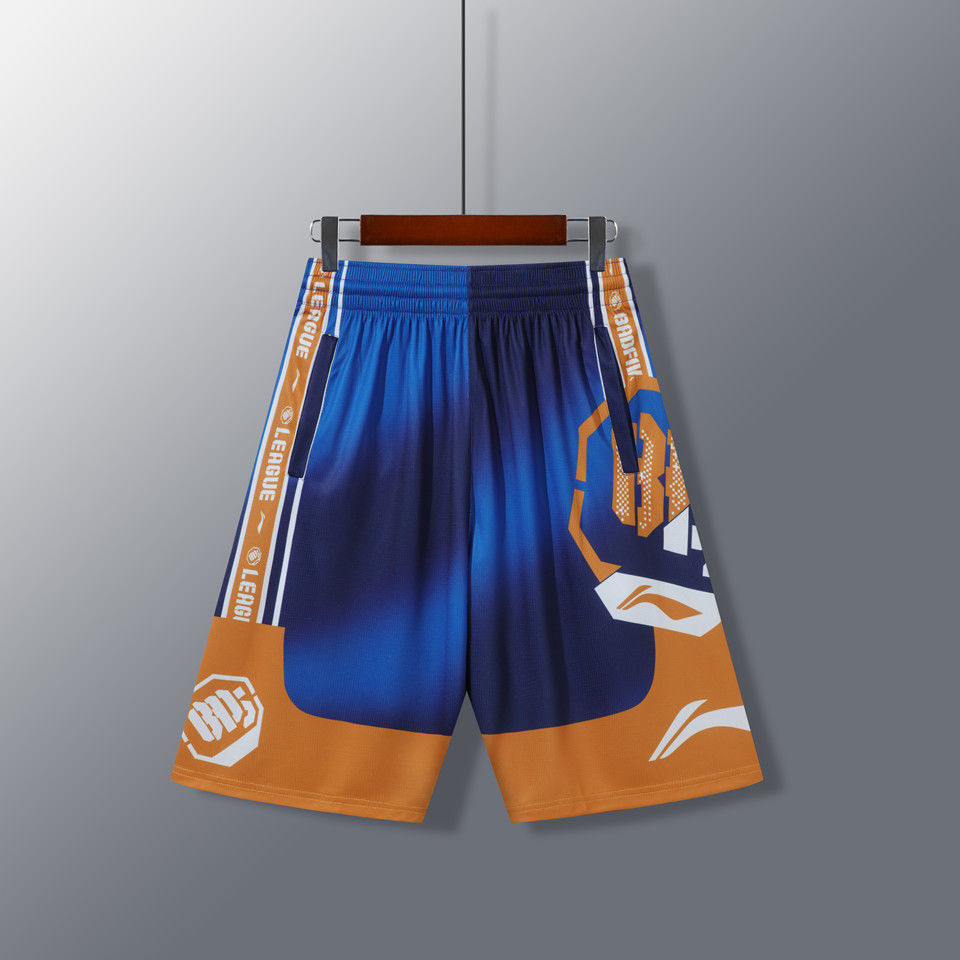 路人王篮球裤短裤男一战成名街头夏季训练服宽松运动裤五分裤速干