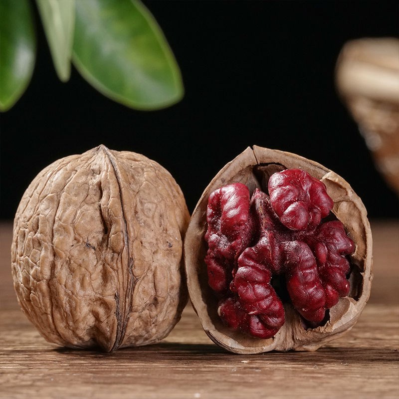 新货云南野生红衣核桃红皮薄壳纸皮红米核桃坚果孕妇零食 红衣核桃250