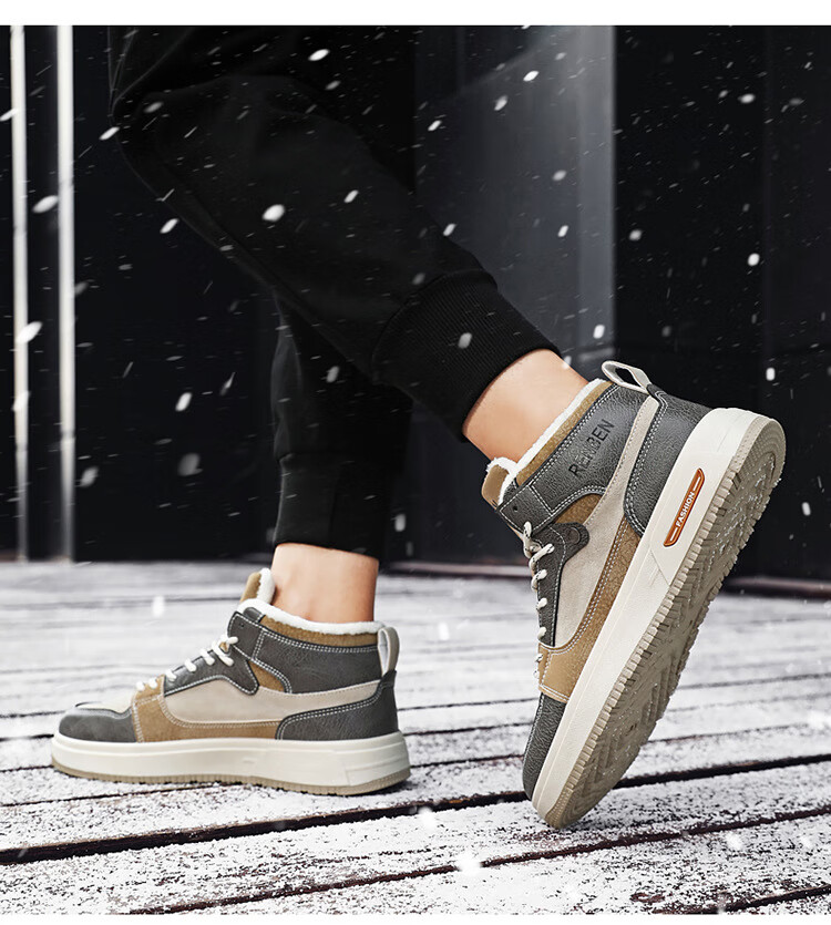 耐克nike棉鞋男冬季保暖加绒加厚雪地靴防水防滑高帮男鞋运动休闲板鞋