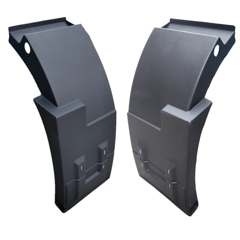 适用陕汽重卡配件新m3000前轮后挡泥板h3000磨砂黑虎纹挡泥板 左上带