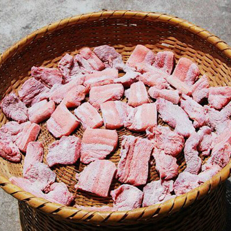 晒肉粉蒸肉湖南特产攸县纯手工腌肉真空包装300克红曲米一包