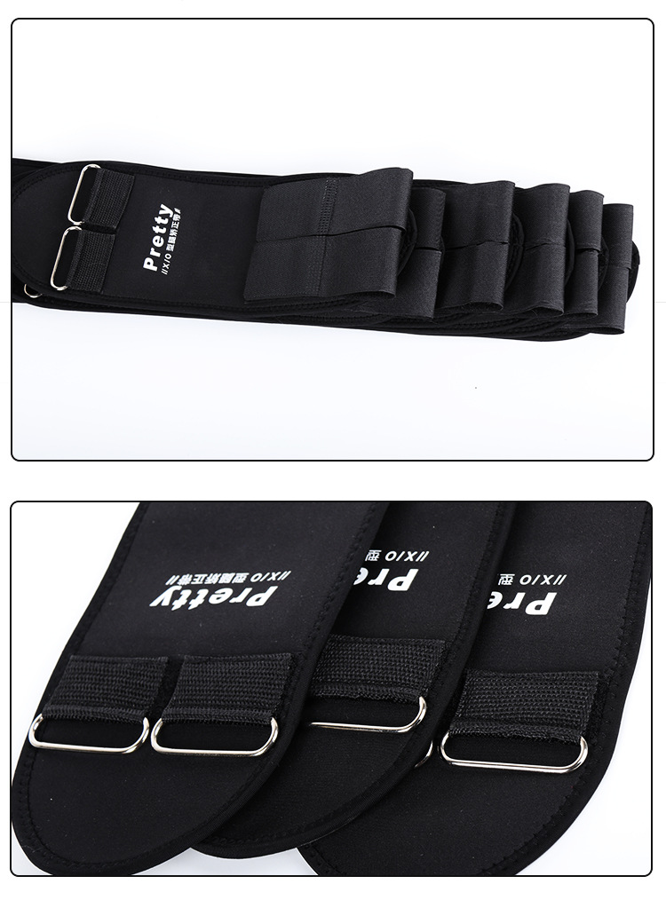 成人腿型带o型腿x型腿部罗圈腿神器纠正儿童腿形绑腿带三条装黑色l