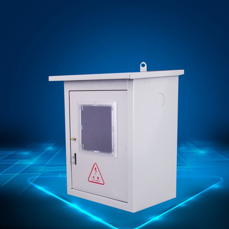 螺驰户外防雨单相机械电表箱带锁扣配电箱铁箱电控箱网络箱10个粤