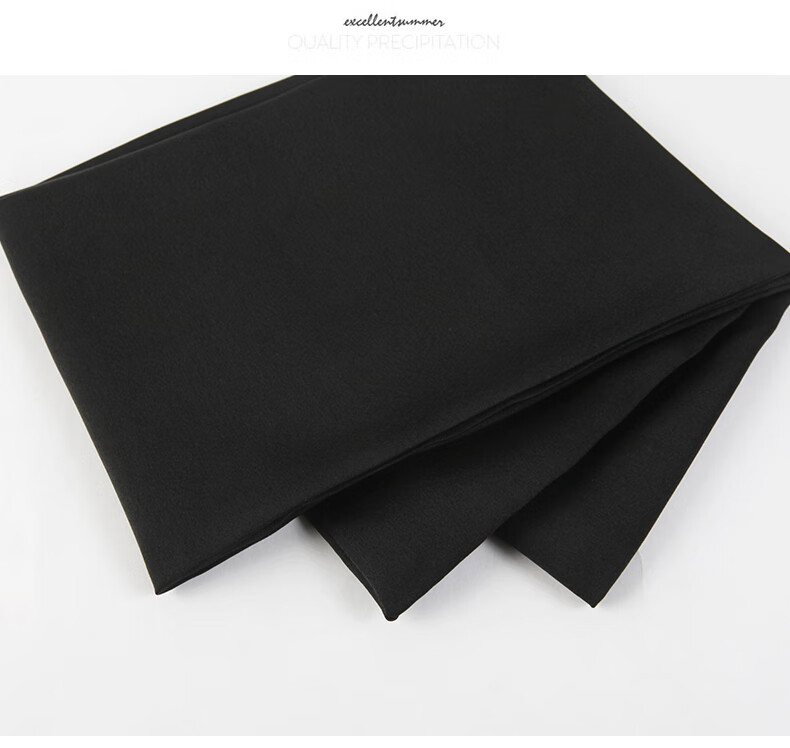 甄虹新品小丝巾脖子黑色窄长条小丝巾女秋季脖子丝带衬衫配饰仿长围巾