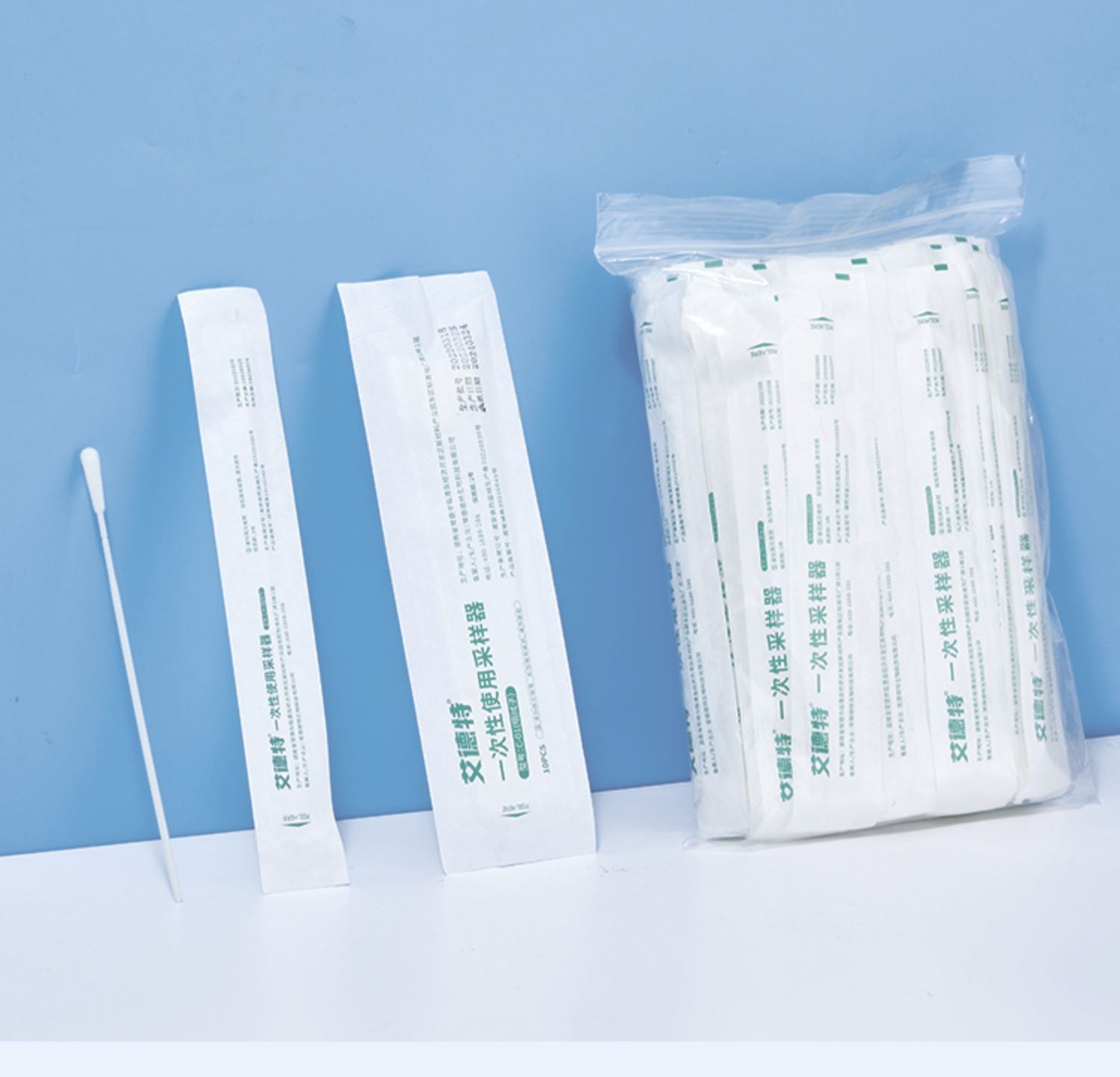 生物核酸检测咽拭子鼻拭子一次性无菌采样拭子采样管病毒口腔拭子棉签