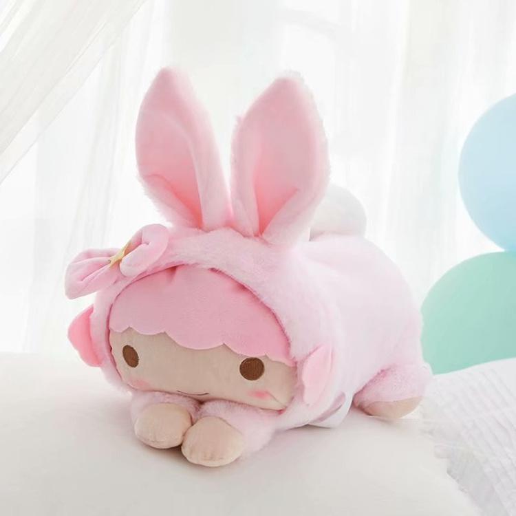 月桂狗公仔ins网红玉桂狗公仔大耳狗玩偶少女心娃娃趴兔娃娃午睡抱枕