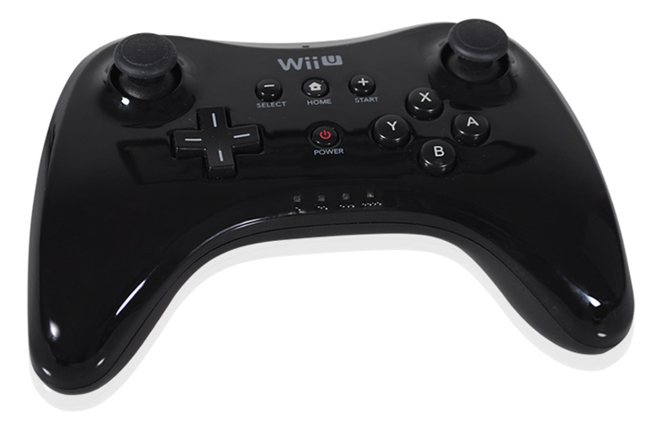 荔新wii u wiiu gamepad新款经典手柄pro牛角无线手柄加强版全新 wii