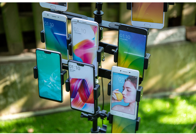 华为大疆适用于型多头多台多个手机直播支架多平台专用三脚架苹果安卓