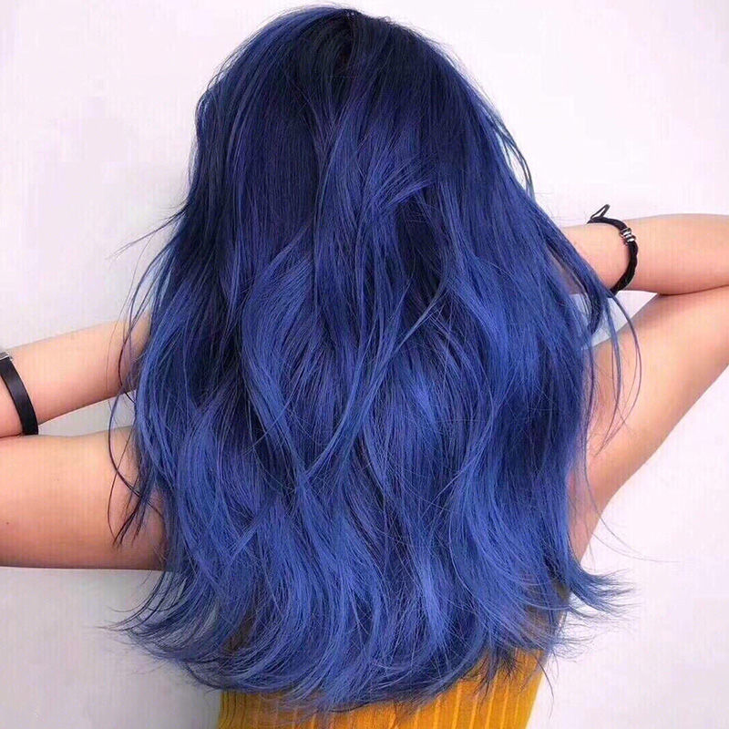 蜡染膏潮色染发剂网红同款蜡染紫色红色蓝色潮色打蜡膏自己染蓝色蜡