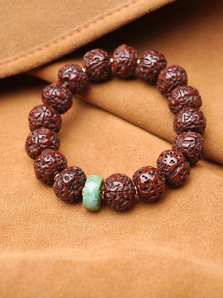 卓烁 藏式玉化老金刚菩提手串 文玩男士尼泊尔包浆成品手持大菩提子