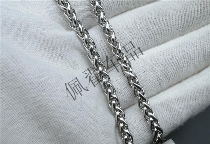 佩翟不锈钢钥匙链长链条男士腰挂车载马蹄扣钥匙扣钥匙链裤链花篮链磨