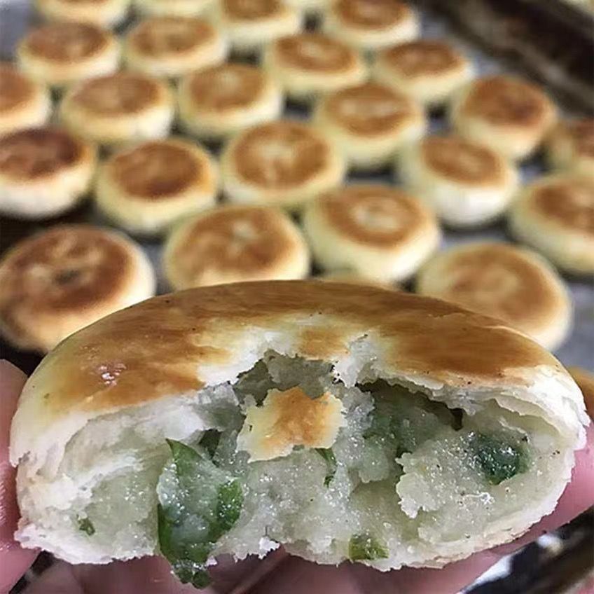 葱酥饼江西鄱阳十八坊葱酥饼糕点葱油饼月饼传统糕点中国名小吃 二盒