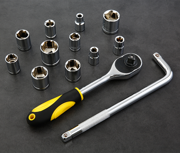 套筒扳手工具套装套管六角套筒汽车快速棘轮22mm套筒单个