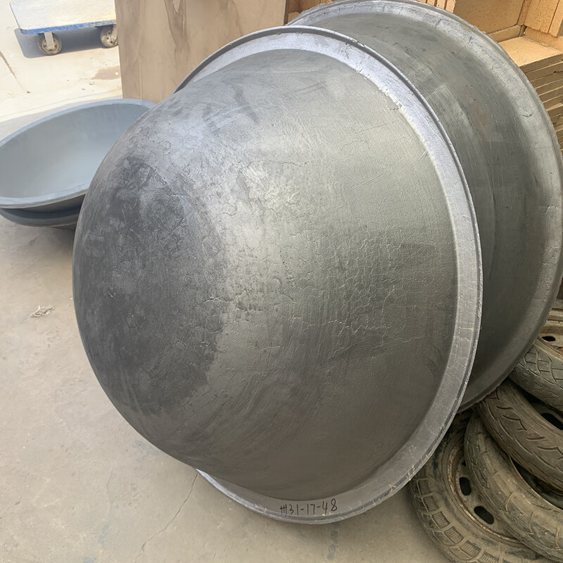 商用大号卷边锅不锈钢灶台翻边铁锅老式生铸铁锅酒店食堂炒菜大锅