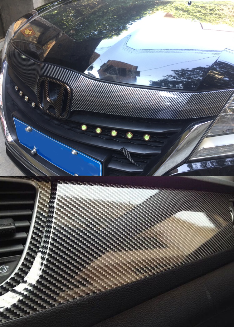5d碳纤维贴纸黑色3d碳钎维膜中控台改装摩托车电动车车身贴汽车内饰
