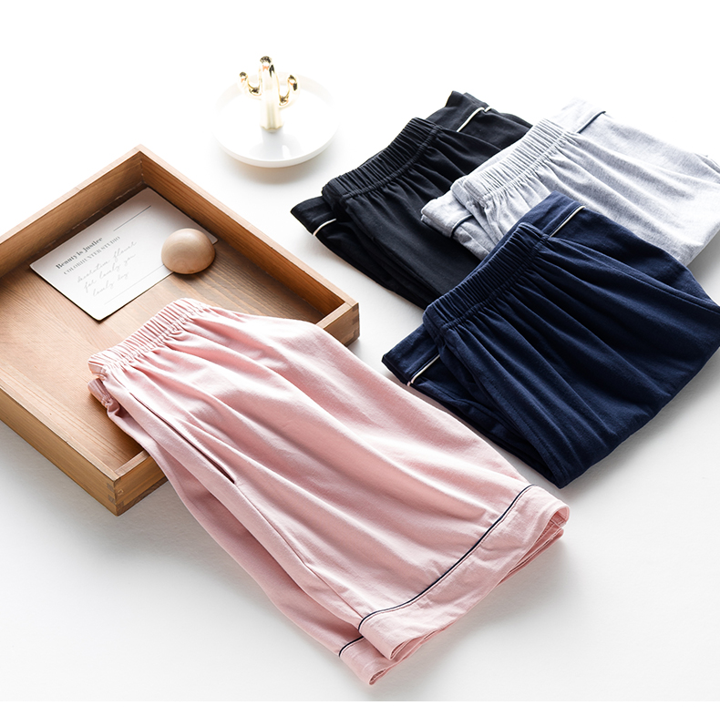 猫人纯棉睡裤女夏季短裤子宽松薄款时尚休闲家居裤居家可外穿大码夏天