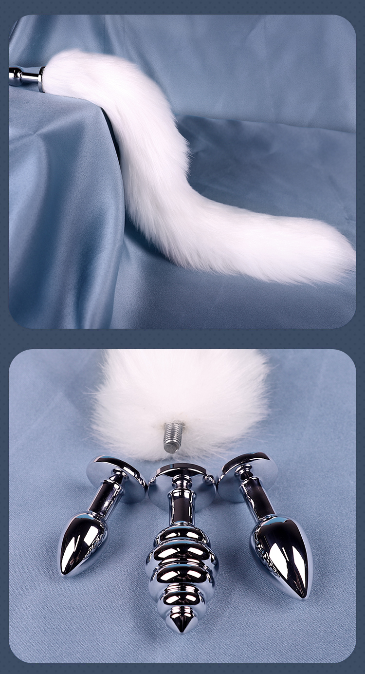 sm狐狸尾巴猫尾巴肛塞后庭神器女用品情趣性肛门成人玩具变态 可拆卸