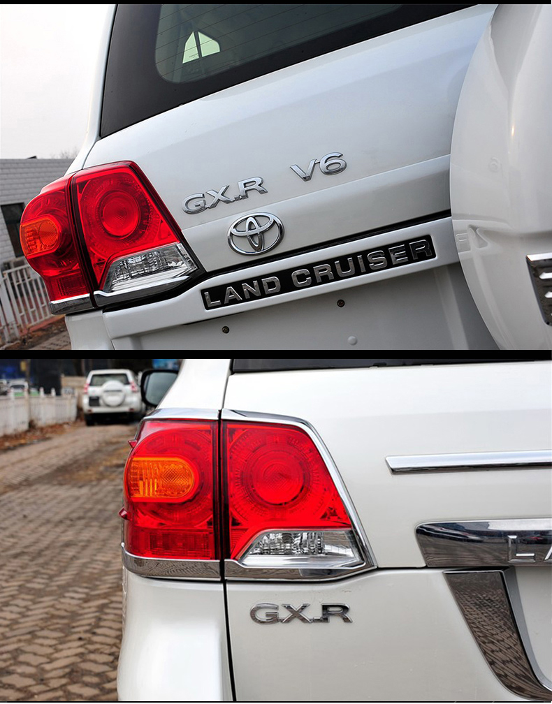 陆巡兰德酷路泽霸道普拉多排量标v6v8尾门字母车标装饰贴改装专用 vx.