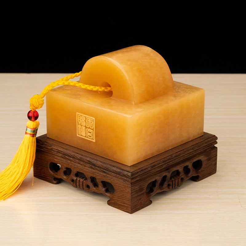 玉玺摆件玉玺印章摆件仿古升官印财印玄关办公室桌装饰纪念品会议商务