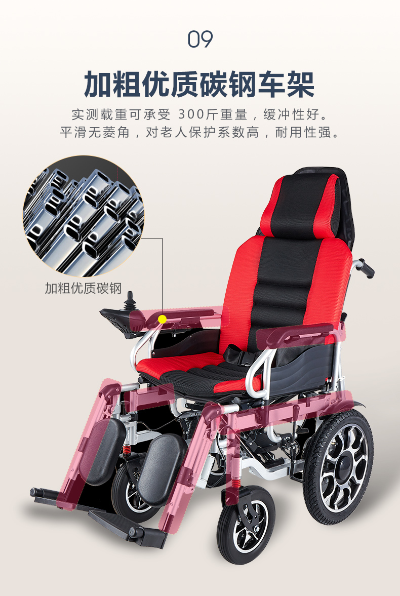 好哥电动轮椅车折叠轻便老人老年人轮椅遥控轮椅残疾人智能全自动轮椅