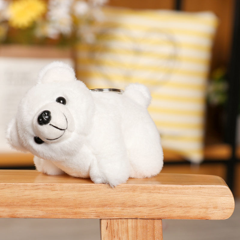 屿汐新品熊猫挂件可爱毛绒绒熊猫钥匙扣挂件卡通熊猫毛绒玩具包包挂饰