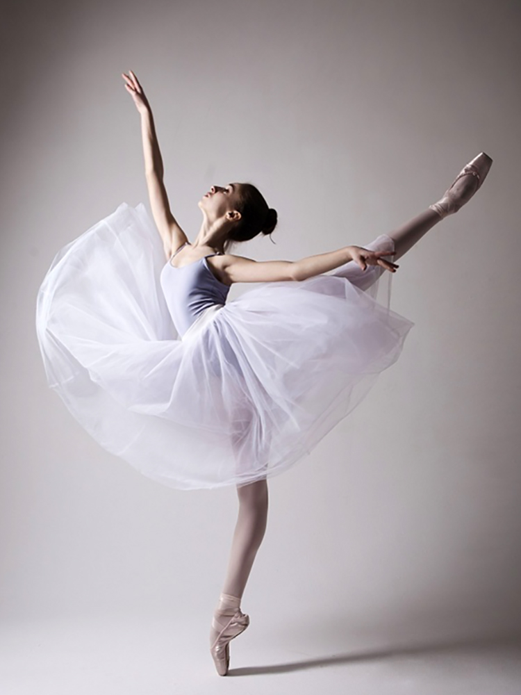 枫岚情舞蹈练功服半身纱裙芭蕾长纱裙半身裙练功服长款裙天使芭蕾舞白