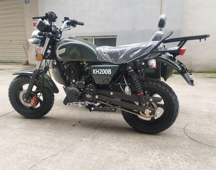 国四200cc侉子偏三轮侧三轮复古狒狒款边三轮摩托车可上牌带倒档白色