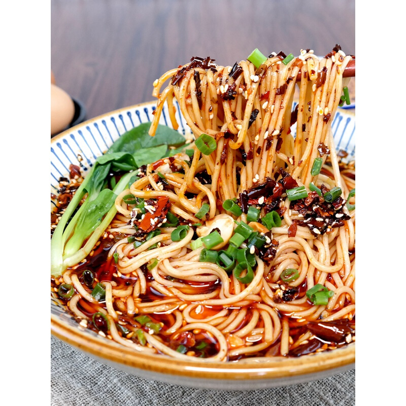 重庆小面麻辣面3袋装带调料碱水面条速食手工四川特产熊猫面