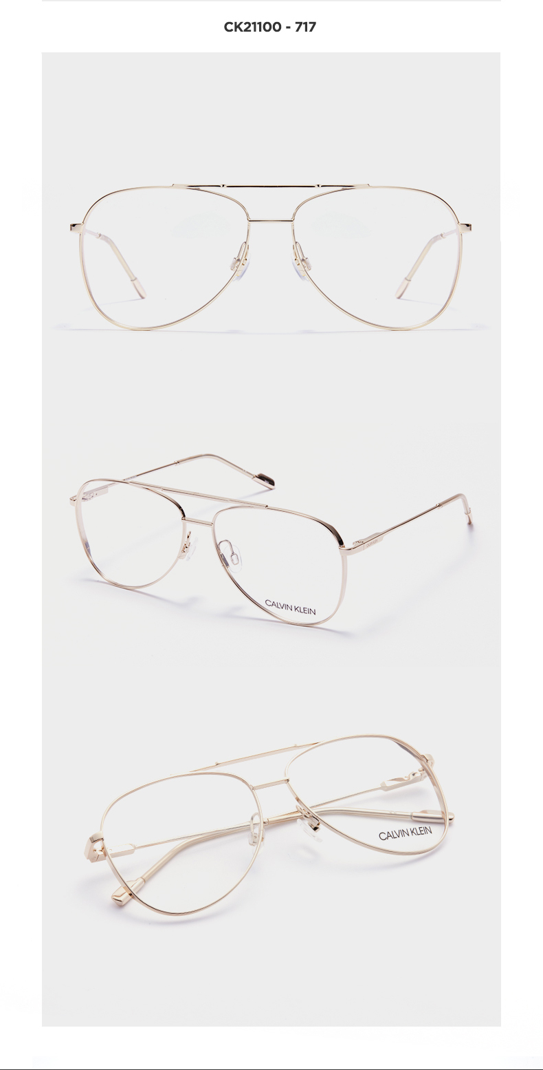 calvin klein新款双梁飞行员ck眼镜架男时尚个性潮款眼镜框近视眼镜女