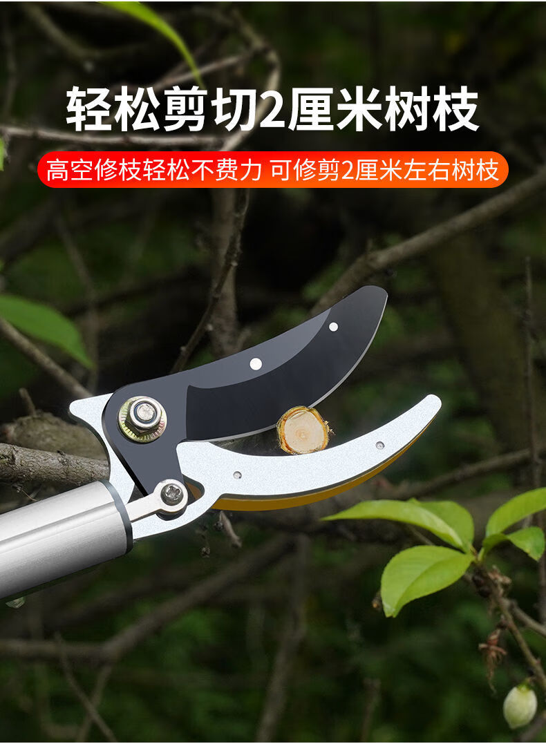 伸缩摘果神器高枝剪采摘黄皮刀高空修枝剪锯树枝剪摘荔枝龙眼不带备用