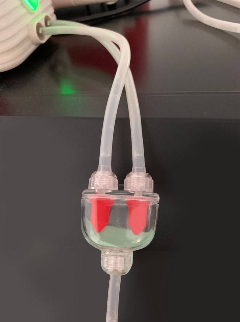 鱼缸氧气泵止逆阀三通二合一带锁紧水族增氧泵配件止回阀三通止逆阀无